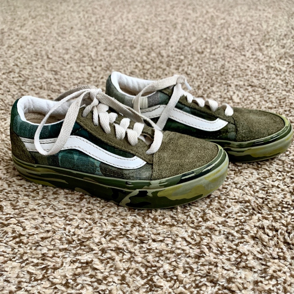Boys camouflage Vans shoes